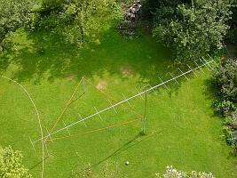 Versuchsaufbau im Garten der M-Square